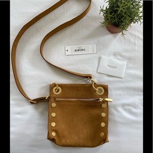 Hammitt Tony Small Tan Suede with Gold - RARE